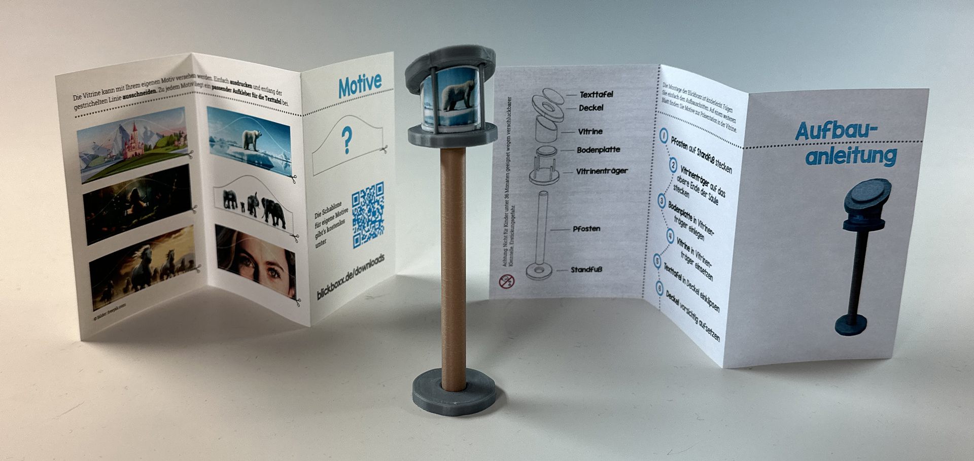 Blickboxx als 3D-Druck Miniaturmodell